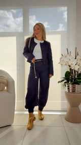 2801 Cropped jacket and pants set