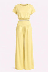 0206 Soft top and pants set