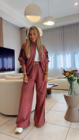 3888 Plaid sport jacket and pants set
