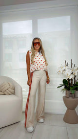 1924 Polka dot bubble vest and pants set Kiut