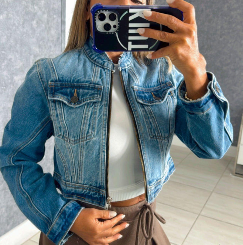 4279 Crop overside denim jacket