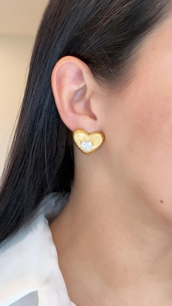 DL03 Heart earrings