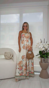 3466 Print tube jumpsuit