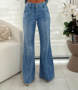 8860 Wide leg denim pants