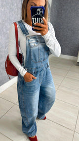 2681 Denim overalls jumpsuit