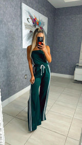 5384 Strapless open side jumpsuit