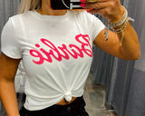 T790 Barbie crop t-shirt