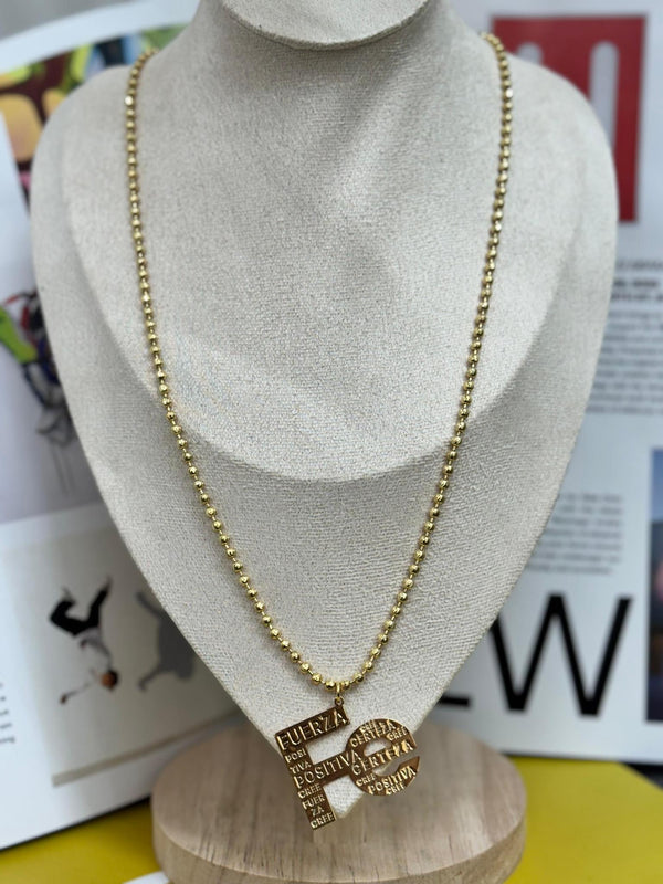 DL106 Fe long necklace
