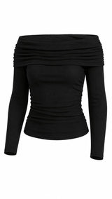 5258 Ruched off shoulder top