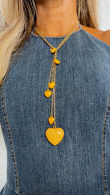 N1204 Primaveral heart necklace