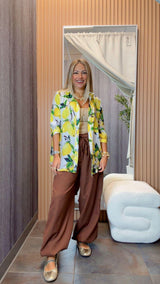 2936 Lemon print blouse