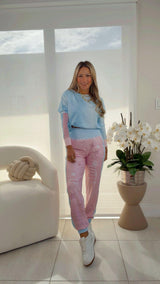 1822 Love printed top and jogger Kiut set
