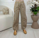 5759 Striped muse barrel pants