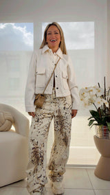 7342 Pocket front crop jacket