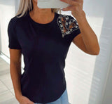 1388 Shiny heart T-Shirt