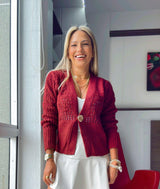 L799 Crochet knit sweater