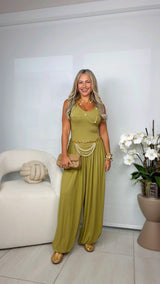 1640 Comfy aladdin jumpsuit with belt