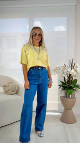 8965 Shoulder studs T-shirt