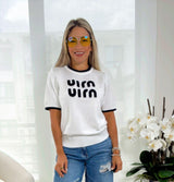 2219 M&M short sleeve sweater T-shirt