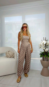 1922 Polka dot print jumpsuit Kiut