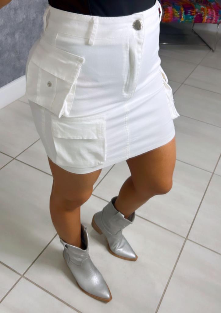 4396 Cargo mini skirt