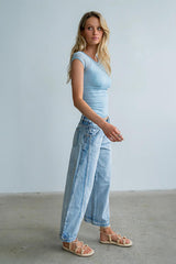 5469 Curve sideseam two way detail pants