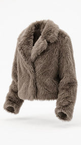 F207 Fluffy cozy jacket