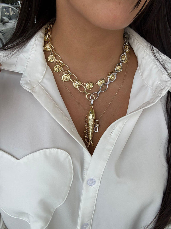 DL32 Doble tone choker fish
