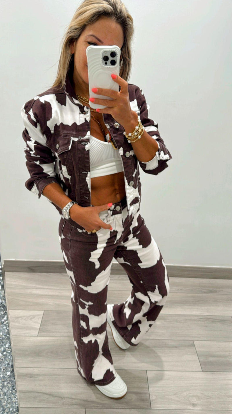 8555 Cow print jackets