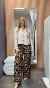 7085 Marine gold pins knit sweater