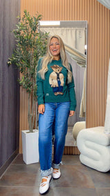 6720  Cowboy bear sweater