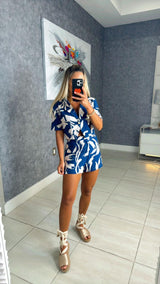 5057 Printed top and short set