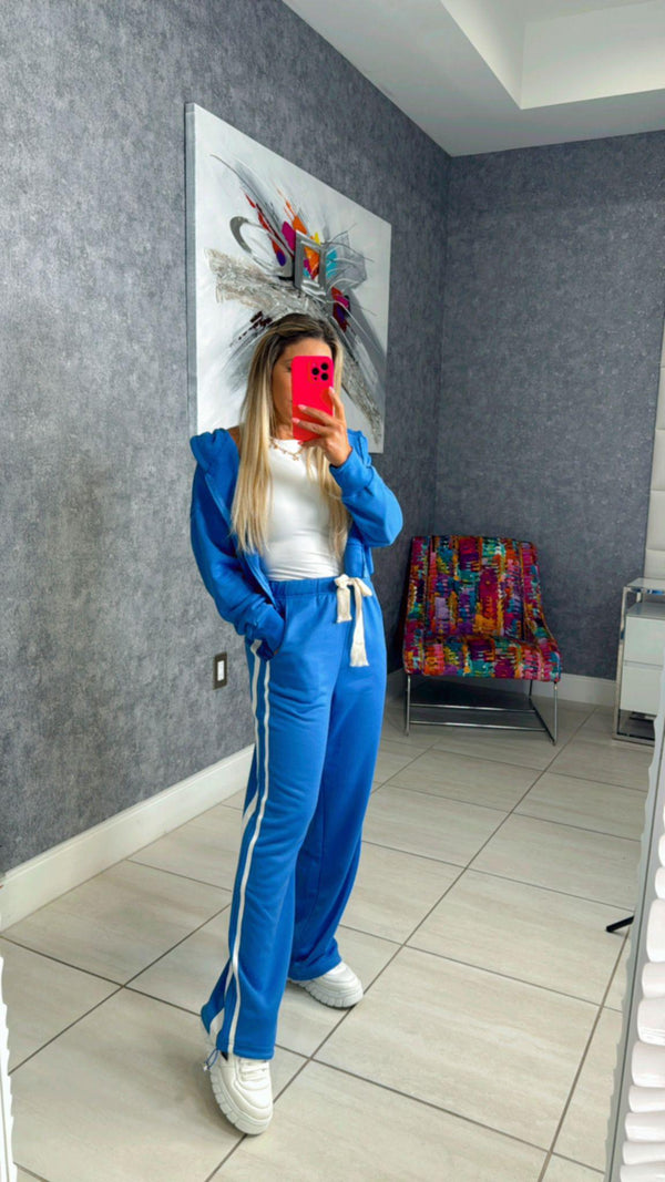 TT01 French terry hoodie and sweatpants set