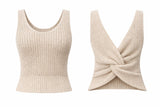 0344 Twist back crochet top