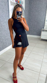 4726 Mini skirt with cherry pin