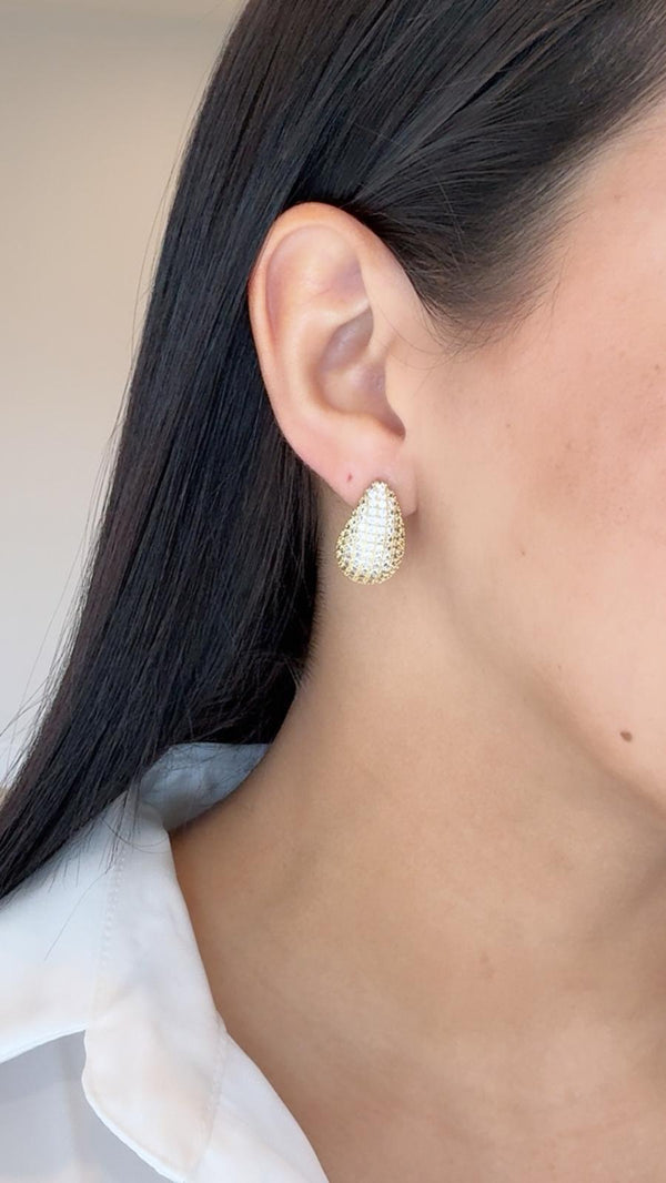 DL03 Bottega Inspo Pave earrings