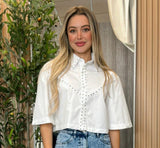 8012 Short sleeve button up shirt