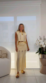 1009 Sahara lounge top and skirt set