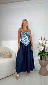 4501 Safari muse midi dress