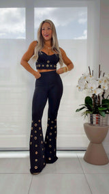 T538 Set golden eyelets