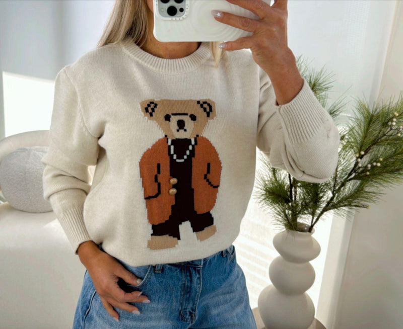 9918 Knit bear sweater