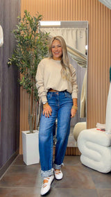 0736 Bubble hem sweater