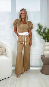 IC42 Linen top and pants set