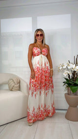 2465 Printed maxi dress