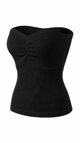 859 Heart shaped rib tube top