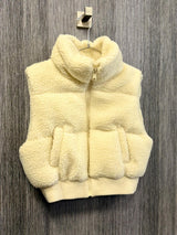 Y300 Teddy mini sherpa puffer vest