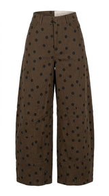1098 Polka dot barrel pants