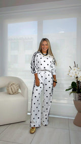 112 Polka dot sweater and pants set