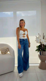 0001 Gold flower pins bodysuit