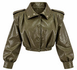 7746 Faux Leather Jacket